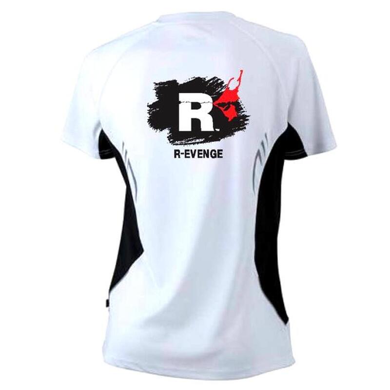 Camiseta de manga corta hombre fitness running cardio blanco