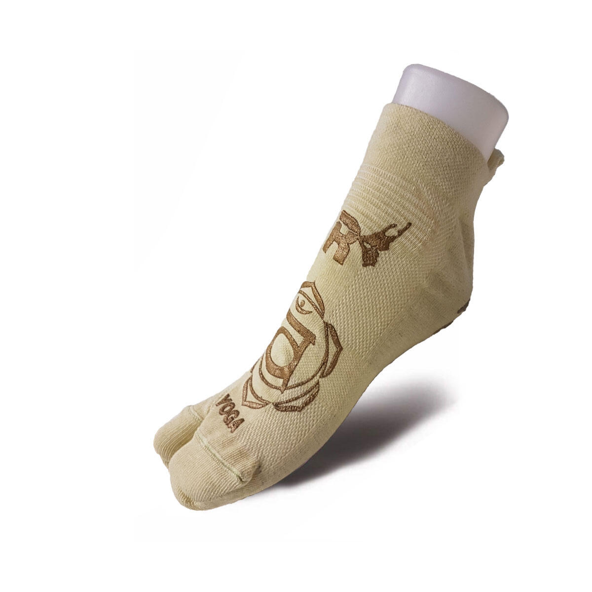 R-EVENGE Calcetines yoga 1 finger adultos antideslizantes  algodón biológico verde