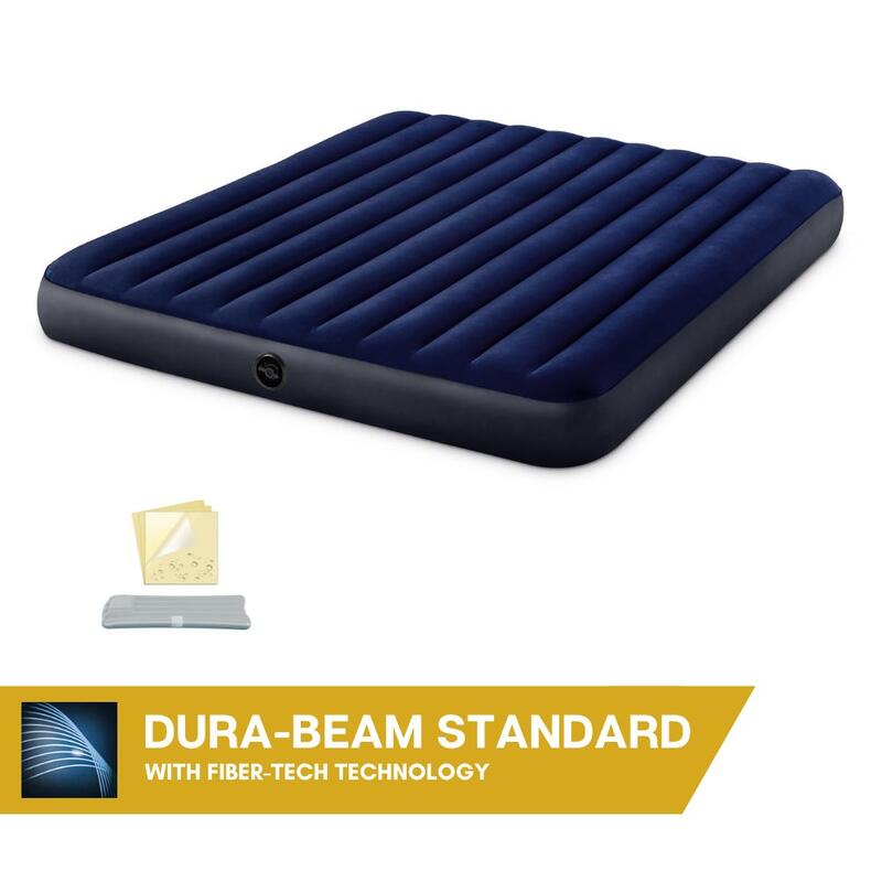 Colchón hinchable Intex dura-beam standard classic downy - 183x203x25 cm