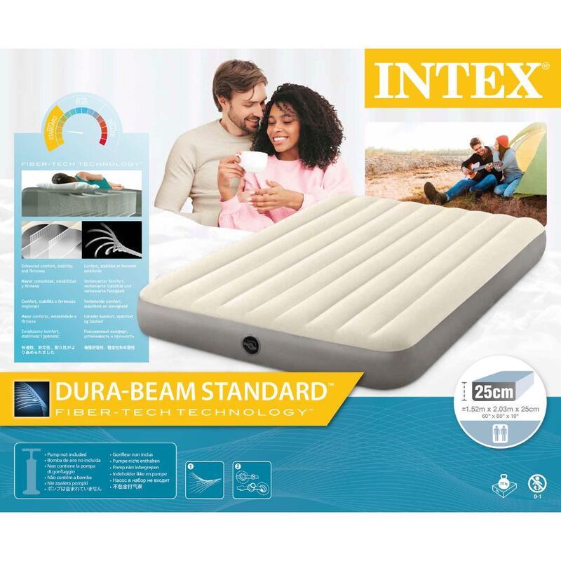 Colchão insuflável Intex duplo 152x203x25 cm