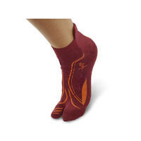 Chaussettes Experience yoga 1 finger adulte antidérapantes amarante