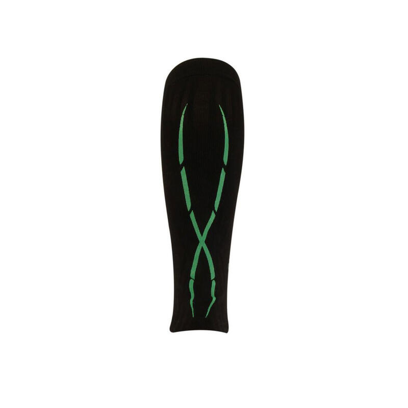 Calf manga perna adultos proteção e compressão Running preto