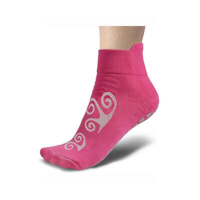 Sportsokken voor kinderen. voor thuis en op school antislip fuchsia
