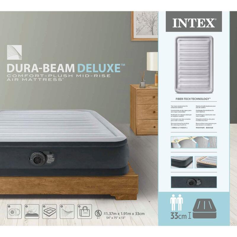 Nafukovací postel plush Full INTEX 137 x 191 x 33 cm