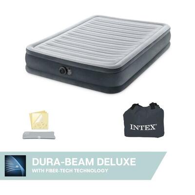 Luchtbed - intex comfort plush mid-rise -twijfelaar - 137x191x33 cm (bxlxh)