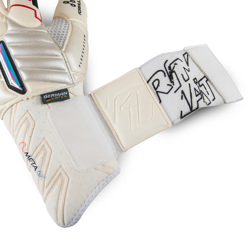 Guantes De Portero Adulto Rinat Meta Gk Pro Blanco/plata