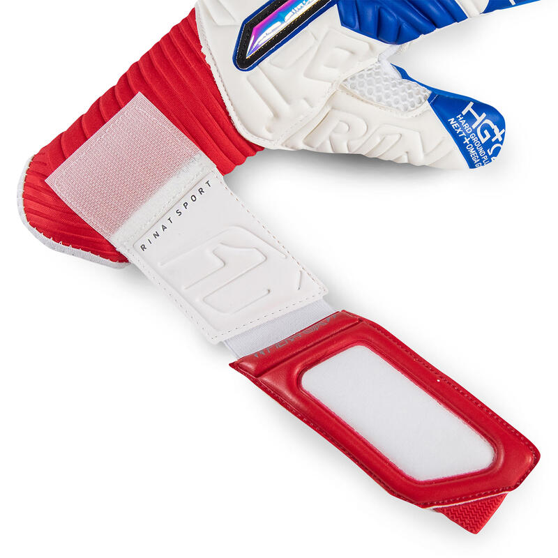 Guanto Da Portiere Adulto Rinat Fiera Gk Alpha  Bianco/blu/rosso