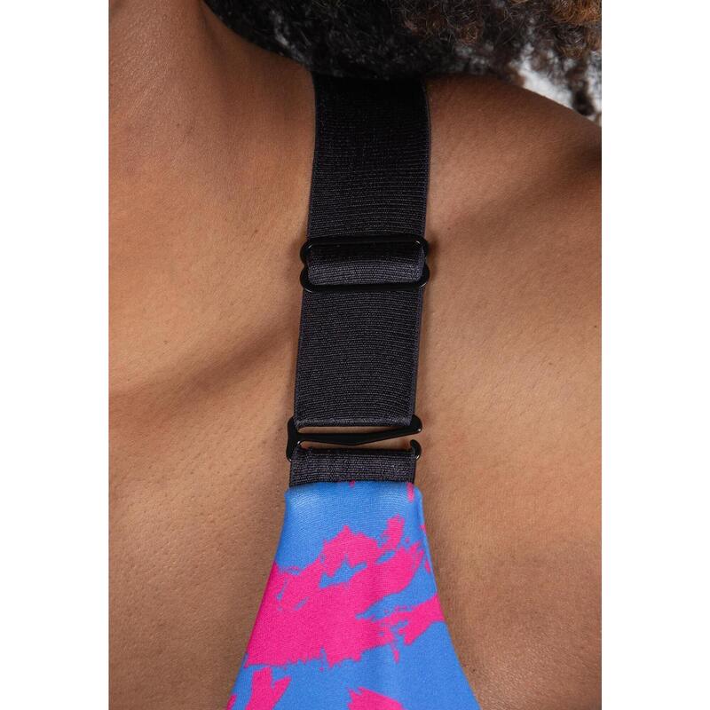 Colby Sports Bra - Blue/Pink