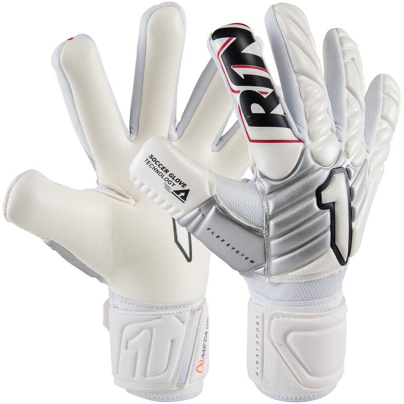 Guantes De Portero Infantil Rinat Meta Gk Semi Blanco/plata
