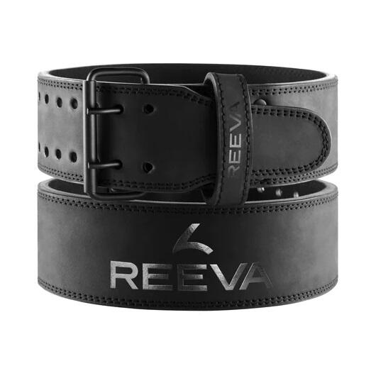 REEVA Gewichthefriem - Buffelleer - Lifting Belt - Zwart