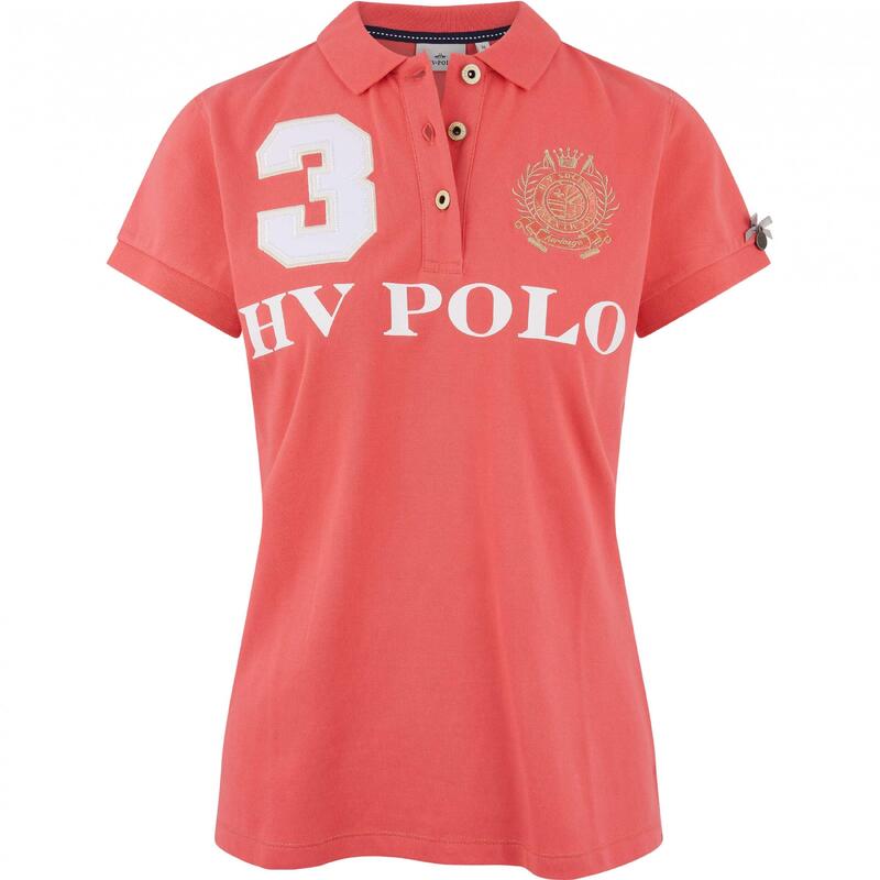 Damen Poloshirt Favouritas EQ bright coral