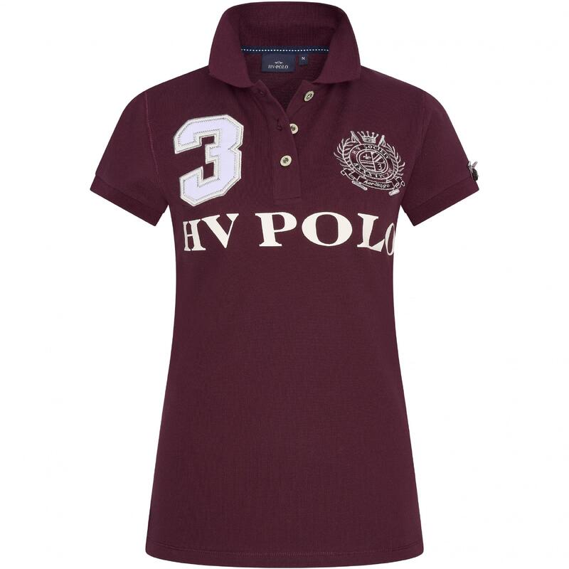 Damen Poloshirt Favouritas EQ dark berry