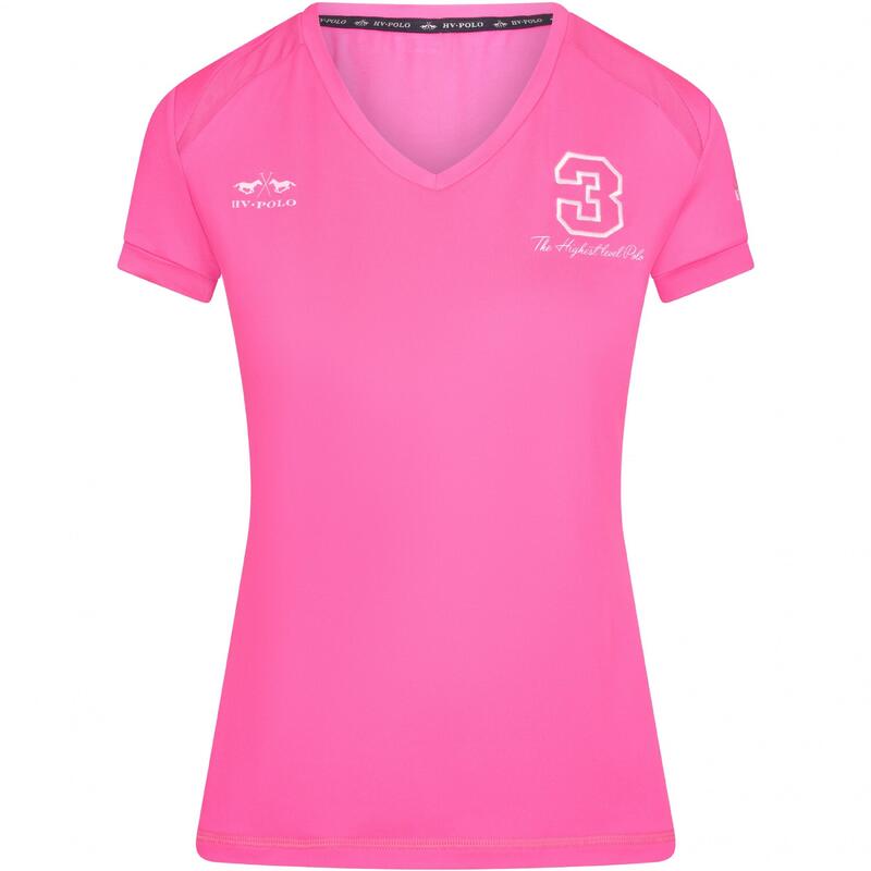 Damen T-Shirt Favouritas Tech neon fuchsia