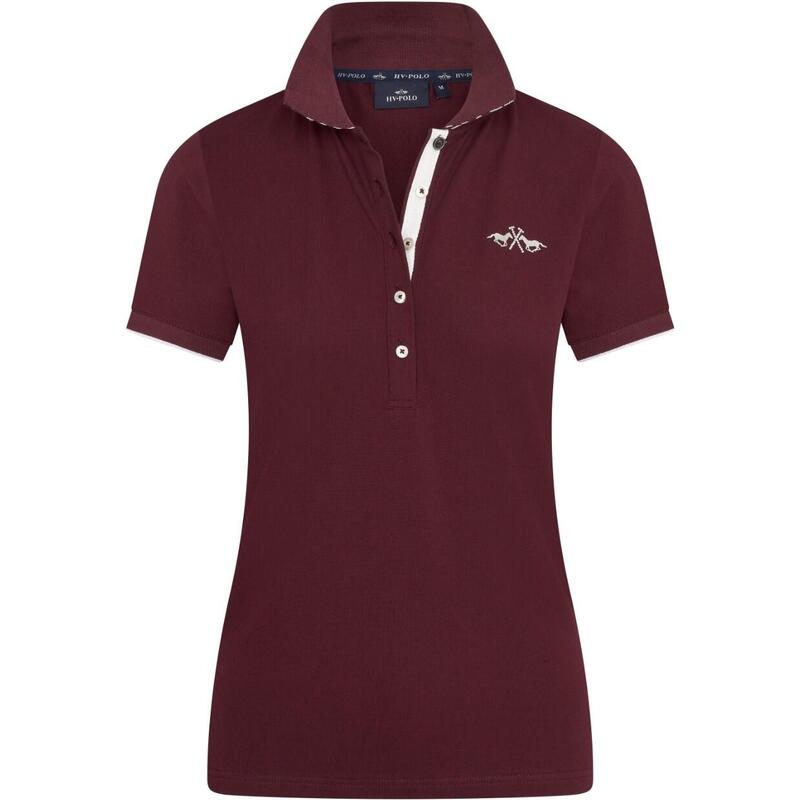 Damen Poloshirt HVPLena dark berry