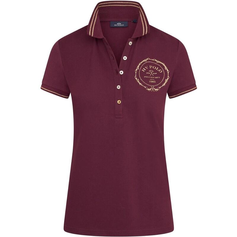 Damen Poloshirt HVPBeau dark berry