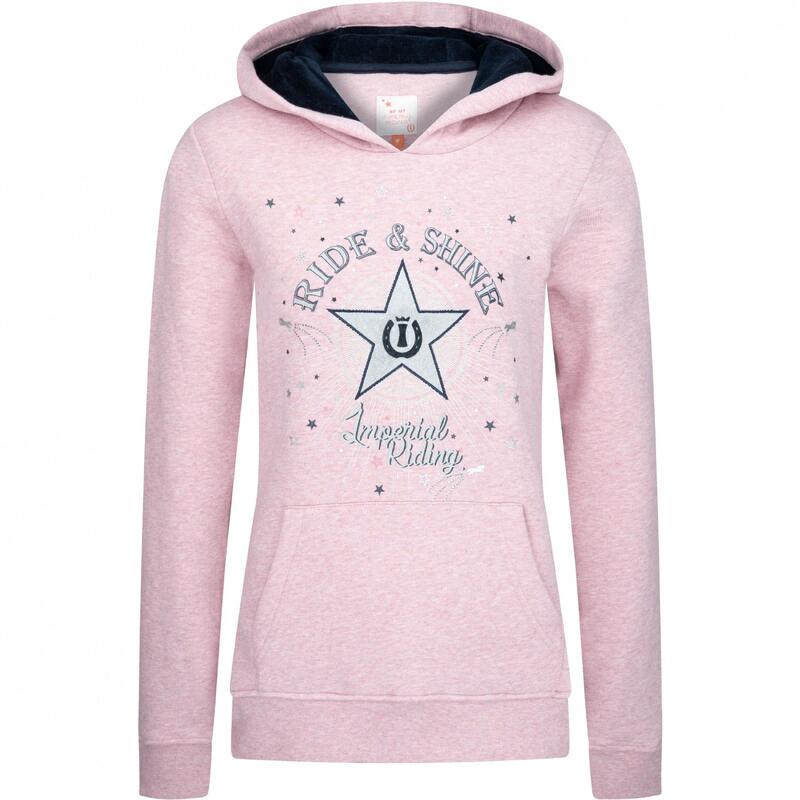 Damen Sweater mit Kapuze IRHStar Shine classy pink melange