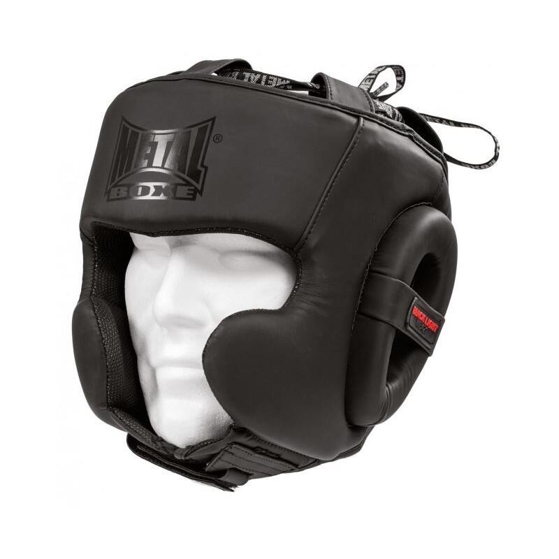 METAL BOXE Halfvolle gezichtshelm Black Light Metal Boxe