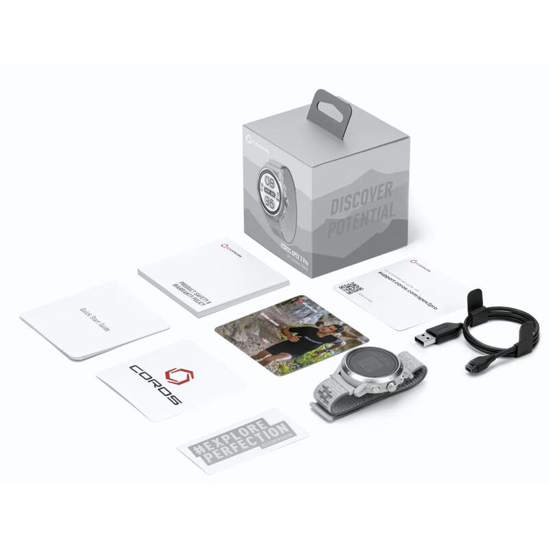 Premium GPS Abenteueruhr Sporthorloge - Coros APEX 2 Pro Grau