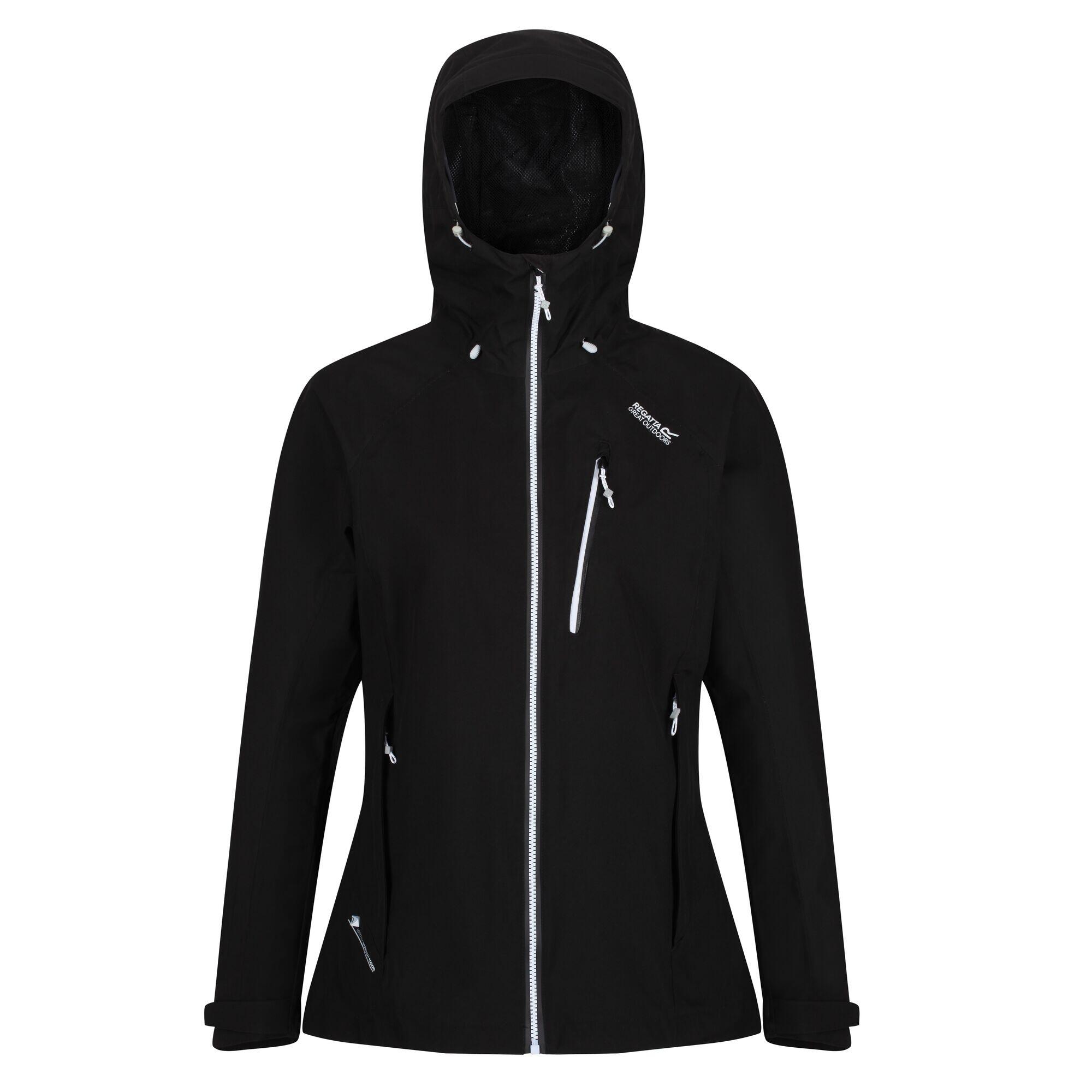 Women's BIRCHDALE waterproof jacket (Black/white)