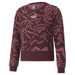 Sudadera de cuello redondo juvenil Alpha Printed PUMA