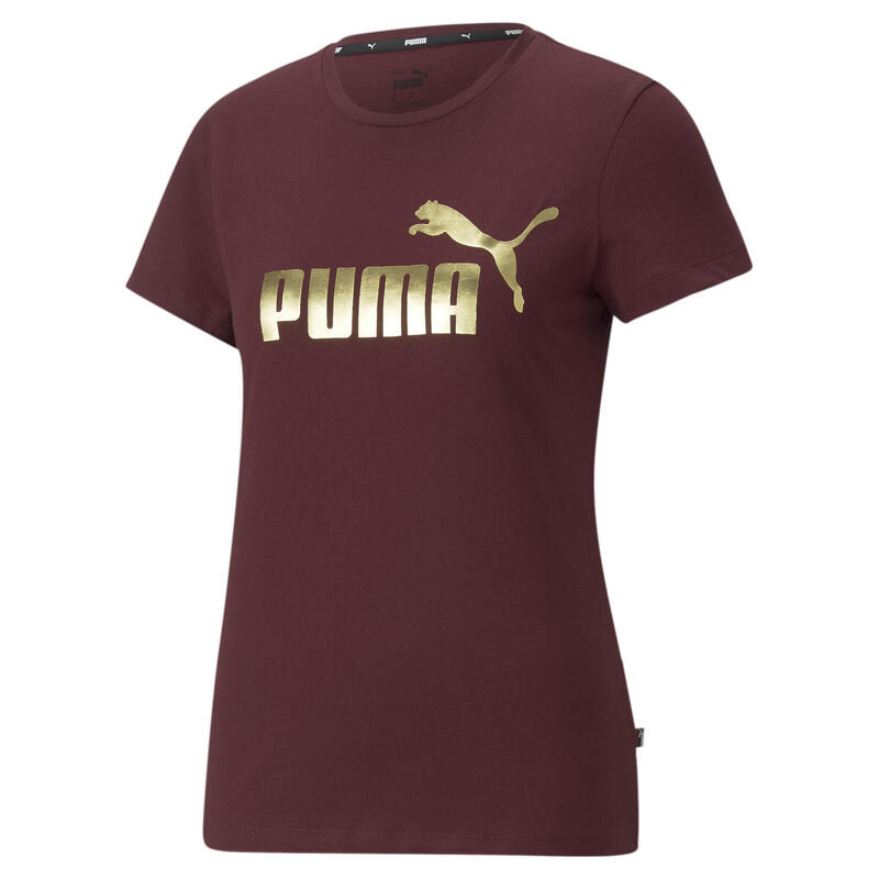 Camiseta Mujer PUMA Essentials+ Metallic Logo Morado