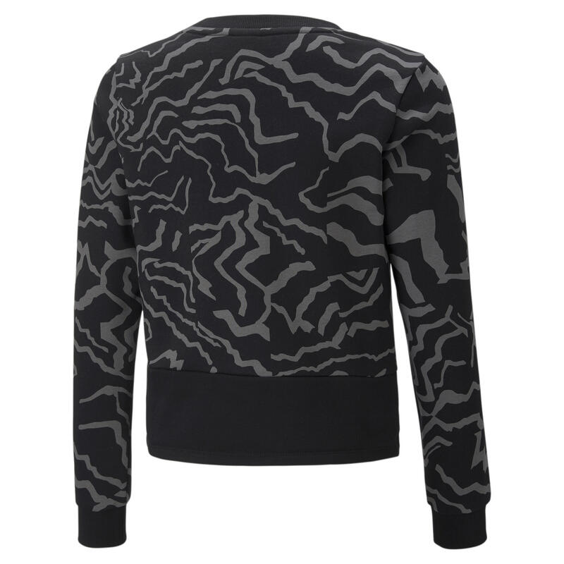 Sudadera de cuello redondo juvenil Alpha Printed PUMA