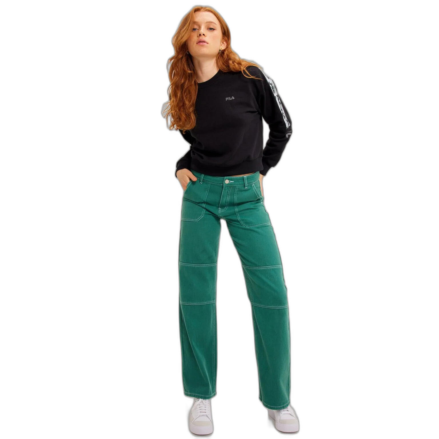 Sweatshirt crop top col rond femme Fila Bettens 3/3
