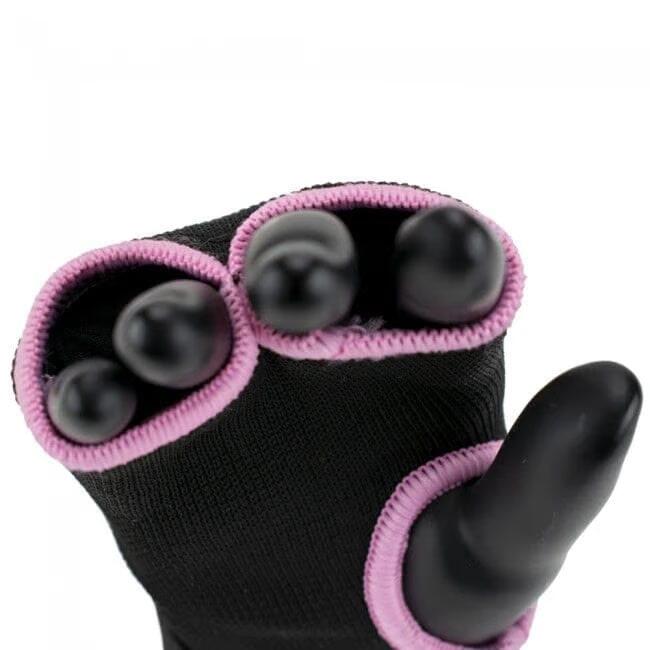 Schaumstoff-Innenhandschuhe - Schwarz/Rosa