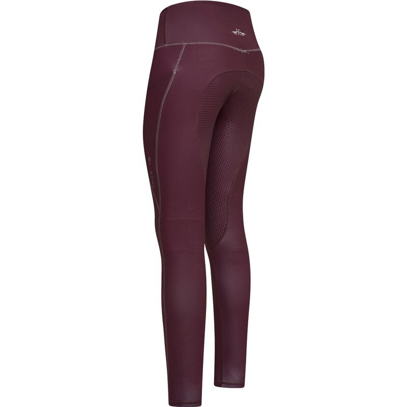 Damen Reitlegging Silikon Vollbesatz HVPSporty Sue dark berry