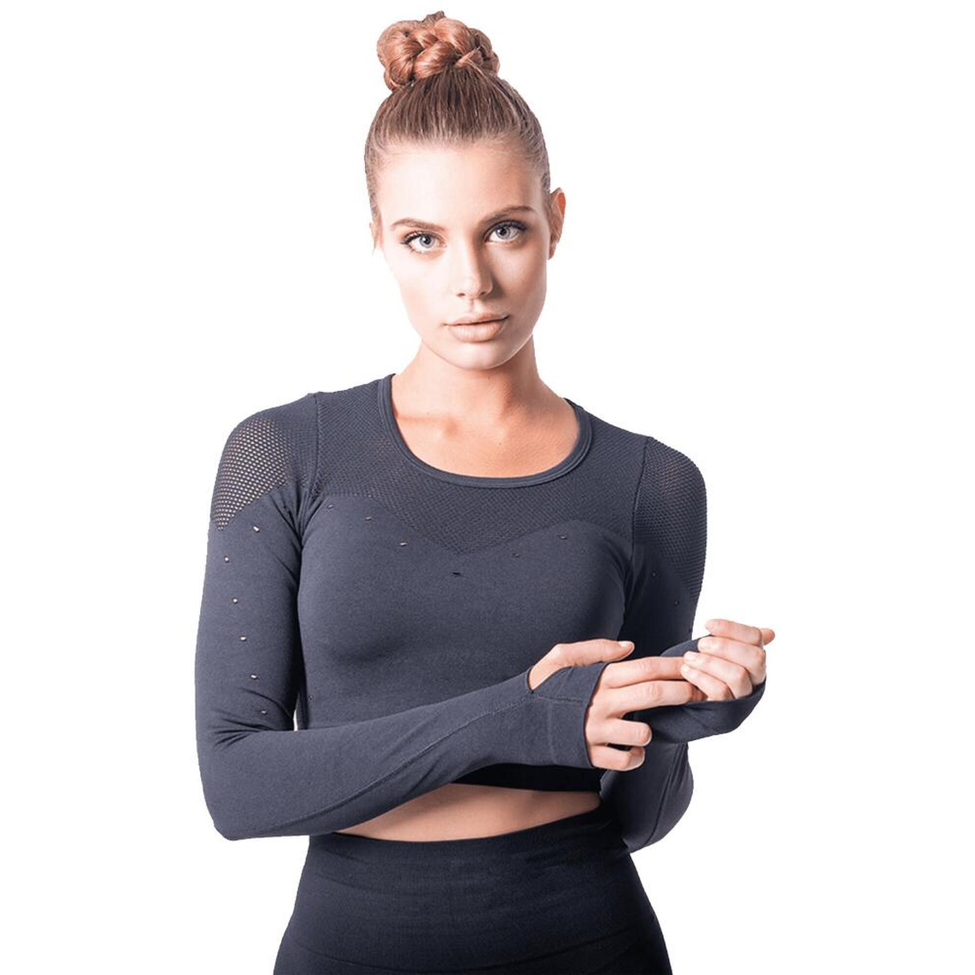 ANAISSA Sportbeha dames ZWART