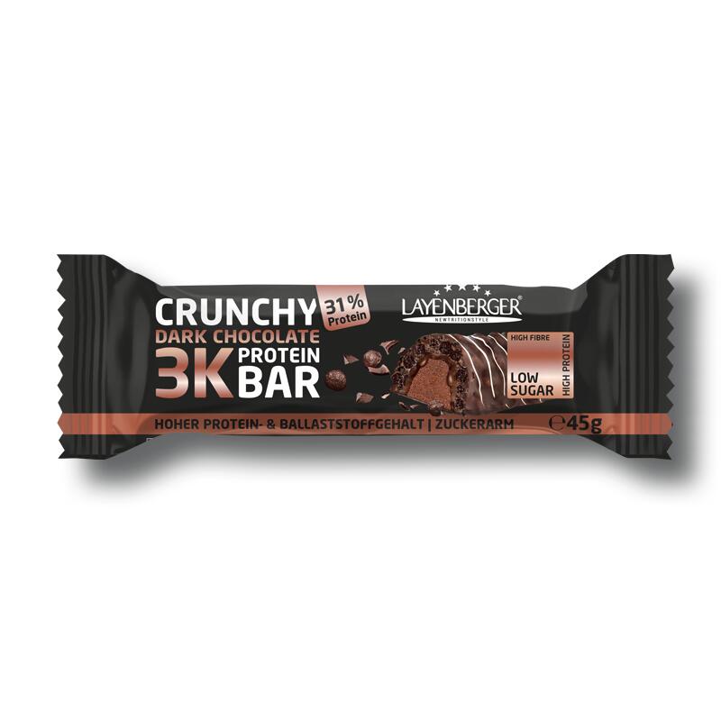 3K PROTEIN BAR CRUNCHY Dark Chocolate 15x45g