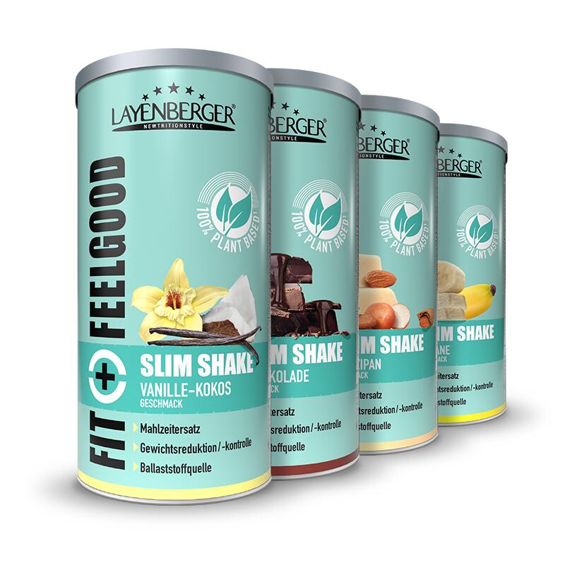 FIT+FEELGOOD SLIM SHAKE POWDER PLANT BASED / VEGAN 6x396g