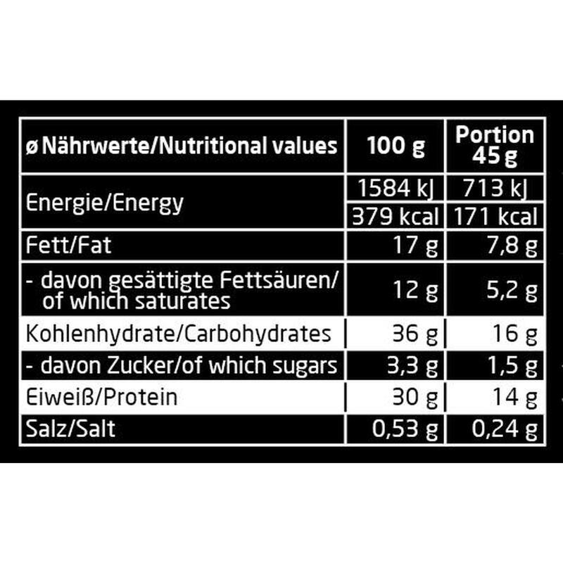 3K PROTEIN BAR CRUNCHY Brownie Caramel 15x45g