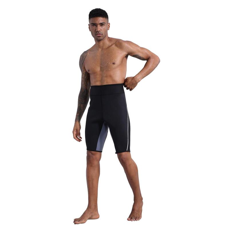 Fitness kalhoty pro hubnoucí muže, Neoprén, SlimBody