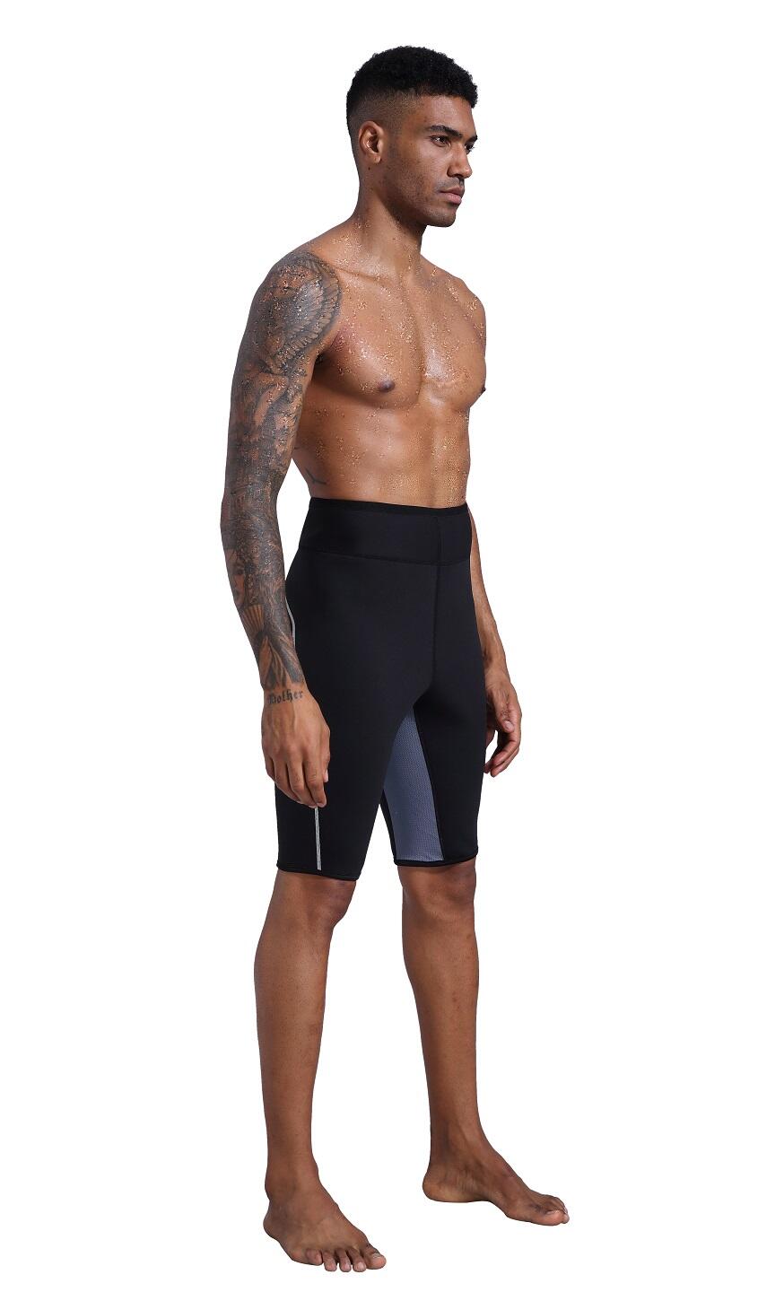 Fitness kalhoty pro hubnoucí muže, Neoprén, SlimBody 4/6