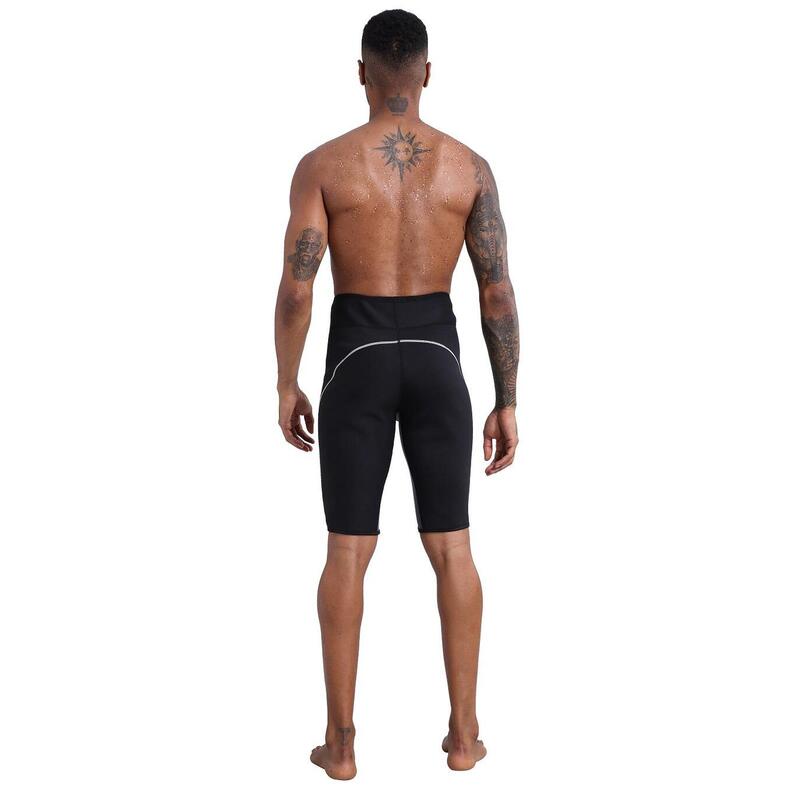 Spodnie fitness wyszczuplające neoprenowe dla mężczyzn SlimBody