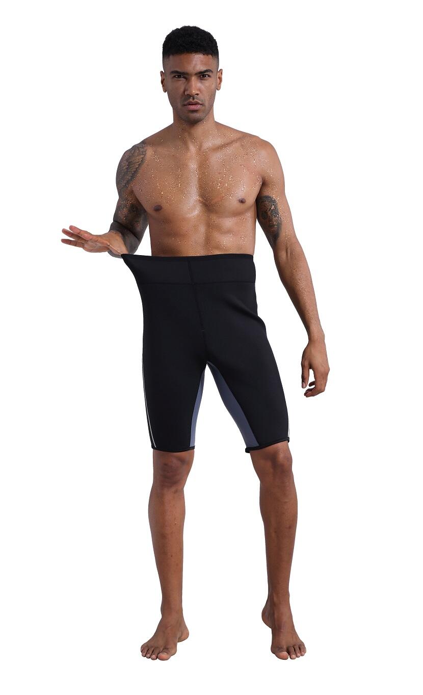 Spodnie fitness wyszczuplające neoprenowe dla mężczyzn SlimBody