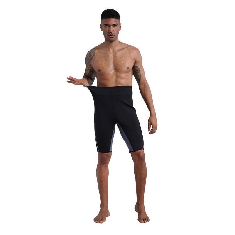 Costum Fitness pentru slabit barbati, Neopren, Negru