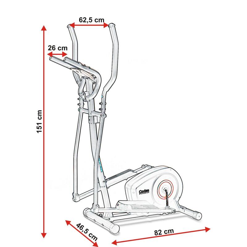 Rower eliptyczny CODEN CF550 kolo 5 kg