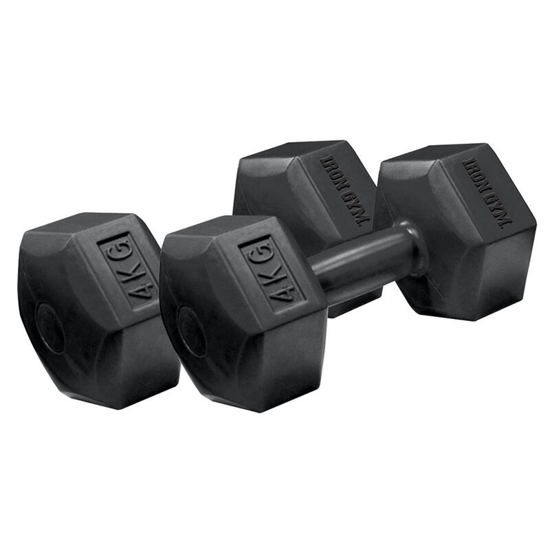 Iron Gym Dumbbell Set 2 x 4 kg, gewichten krachttraining fitness accessoires