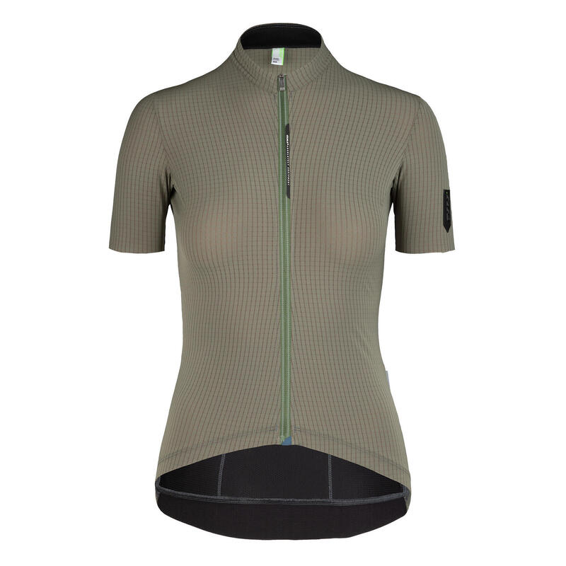 Q36.5 Femmes Maillot à Manches Courtes Pinstripe X