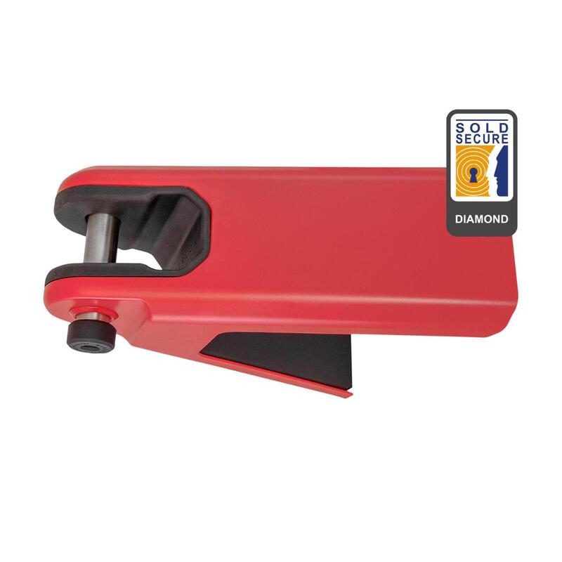 Airlok Maximale Veiligheid Fietsbeugel - muurbevestiging - rood
