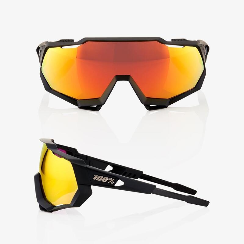 100% SPEEDTRAP® Soft Tact Black HiPER® Red Multilayer Mirror Lens