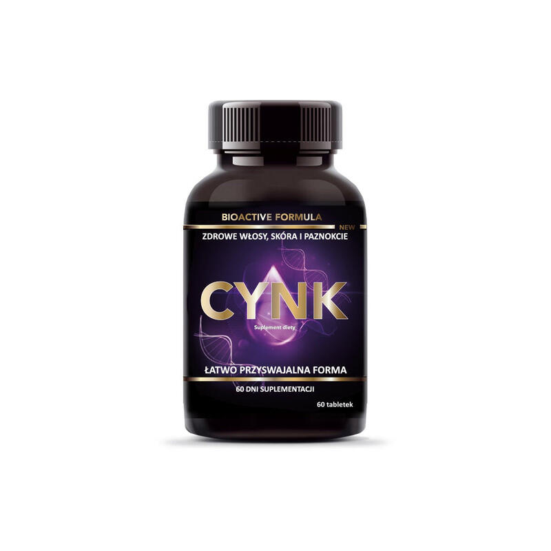 Cynk - glukonian cynku 90mg - 60 tabletek