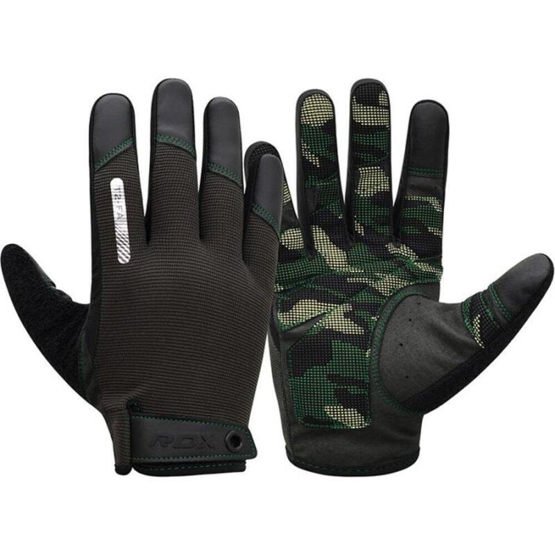 Gants de fitness W1 - Avec bouts des doigts fermés - Camouflage - Unisexe