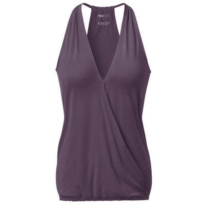 Yoga Racerback Top V-Neck Ala Yoga Damen Violett Stretchig YOGISTAR