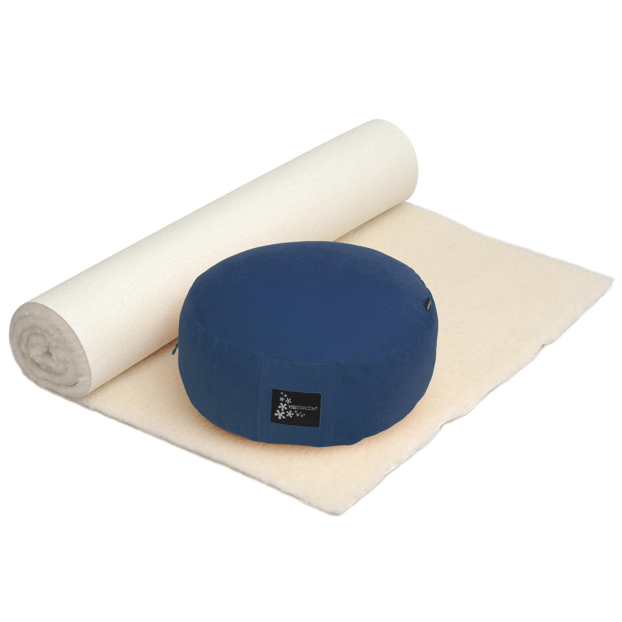 YOGISTAR Yoga Set Comfort Meditation Yoga Dunkel Blau Rutschfest YOGISTAR