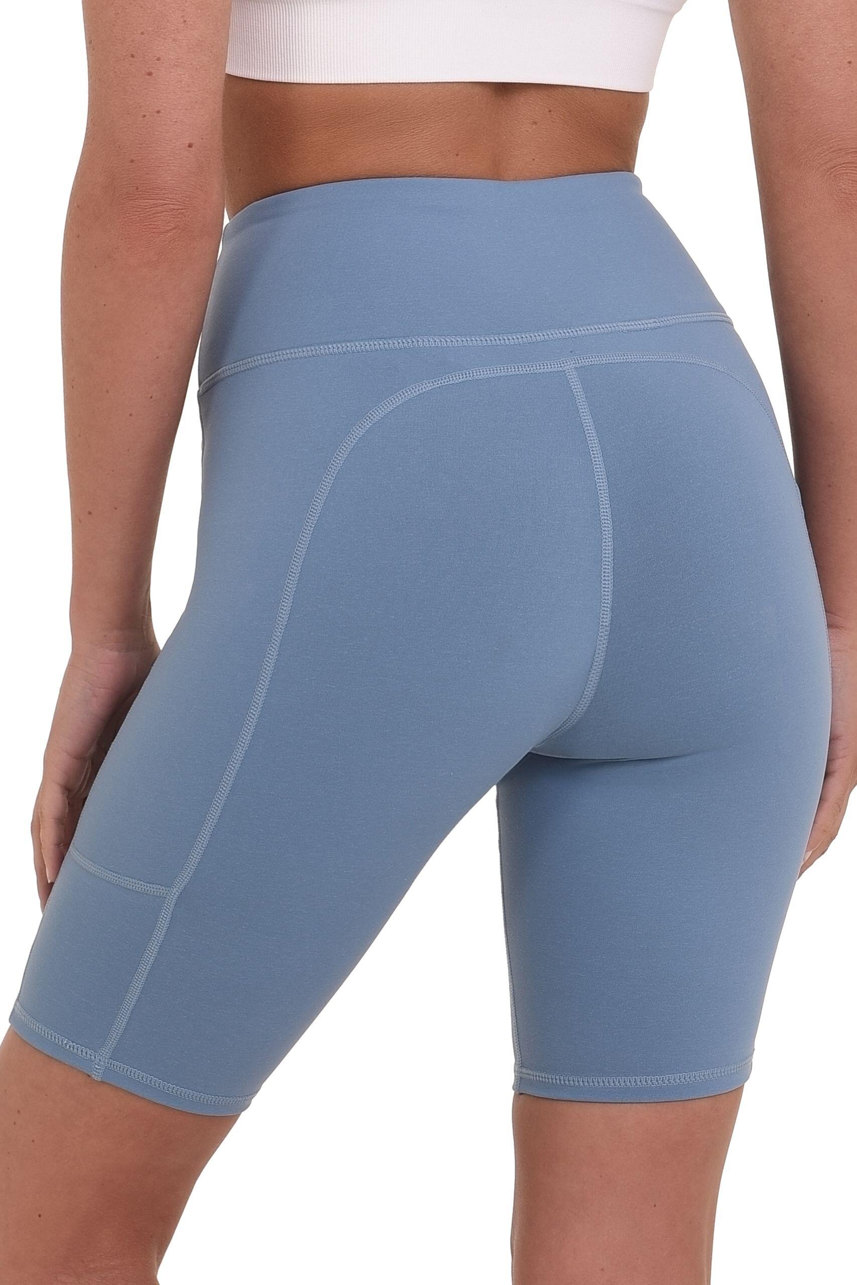 Women's Equilibrium Yoga Shorts - Blue Shadow 2/5