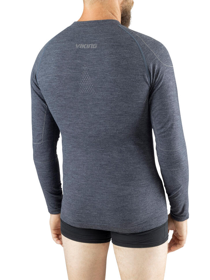 Koszulka termoaktywna męska Viking Lava, longsleeve Merino PrimaLoft