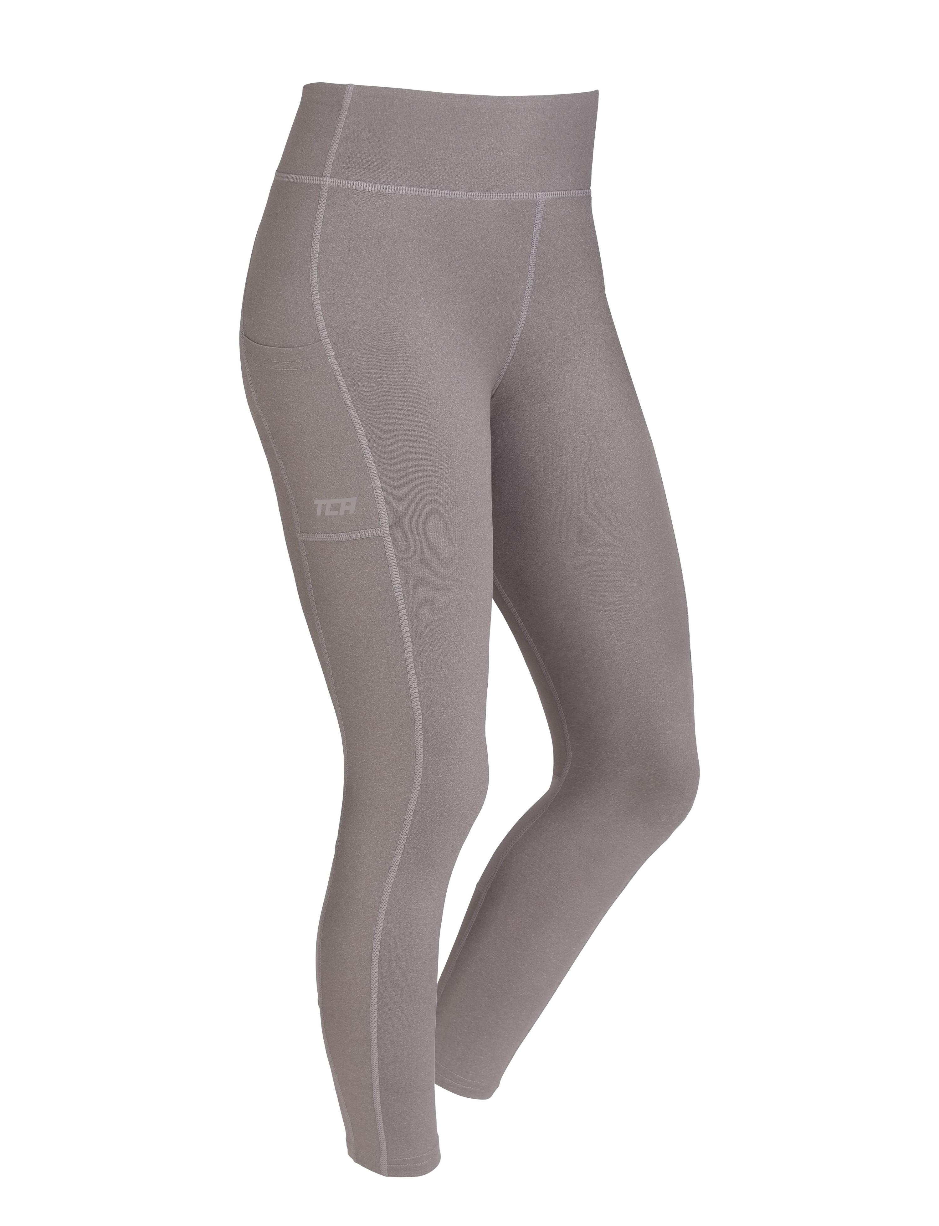 Girls' Super Thermal Base Layer Leggings - Light Grey Marl 2/4